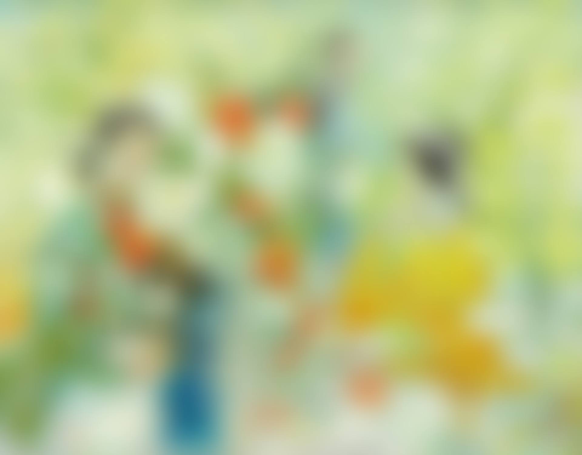 JEUNES FILLES AU BOUQUET DE TULIPES (YOUNG GIRLS WITH BOUQUET OF TULIPS) (preview)