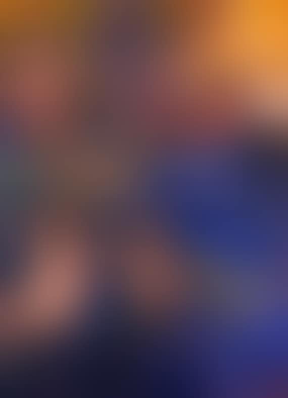 Drei Halbfiguren mit gelbem Haar und blauer Kleidung (preview)