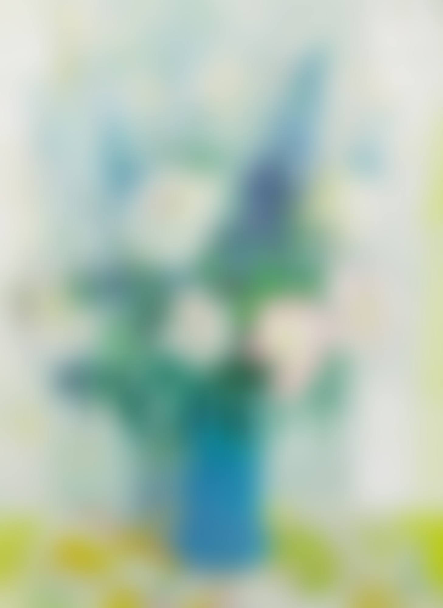 VASE DE FLEURS: DELPHINIUMS, PIVOINES ET BLEUETS (preview)