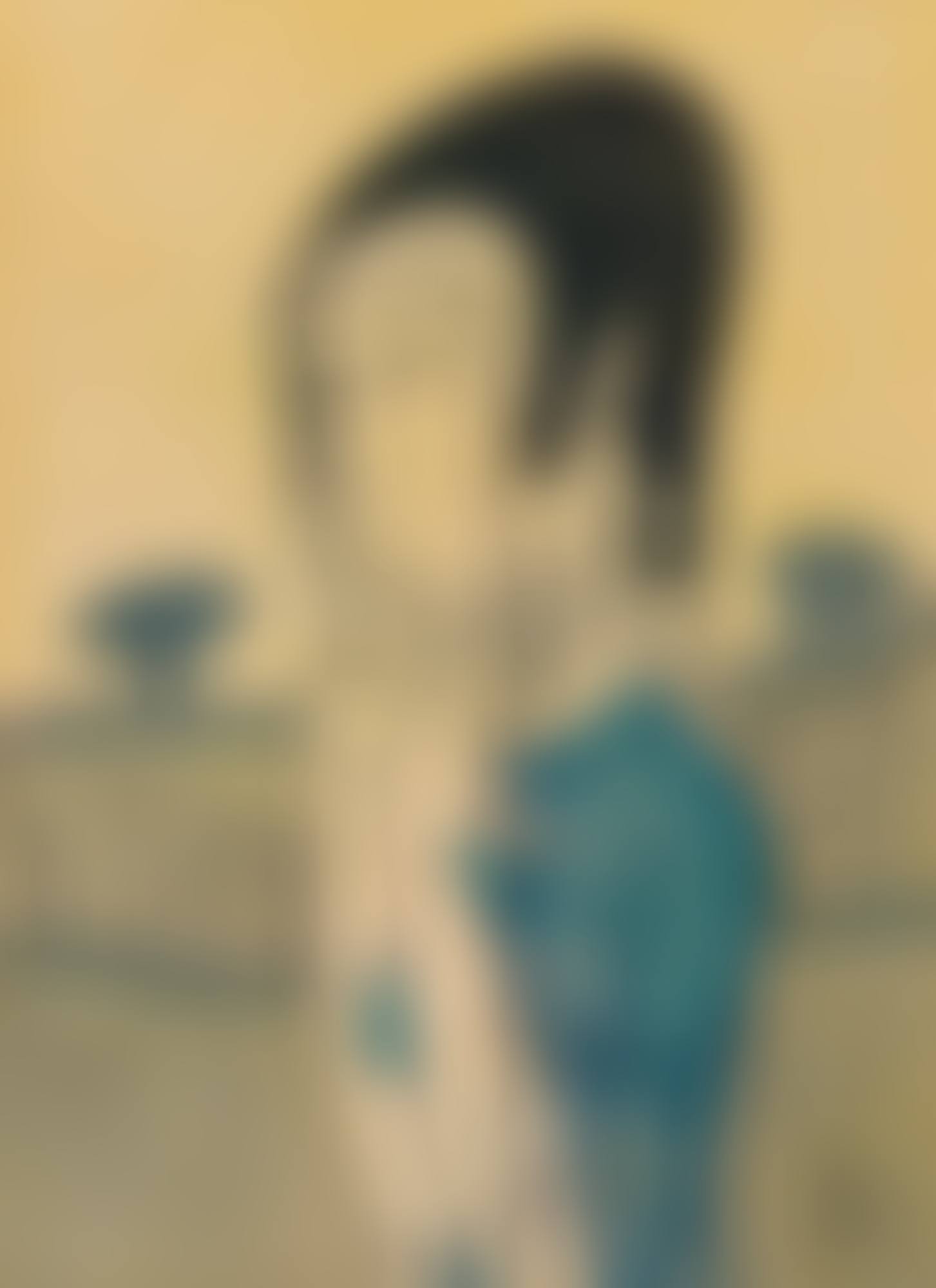 FEMME AU VOILE DEVANT UN PAYSAGE (preview)
