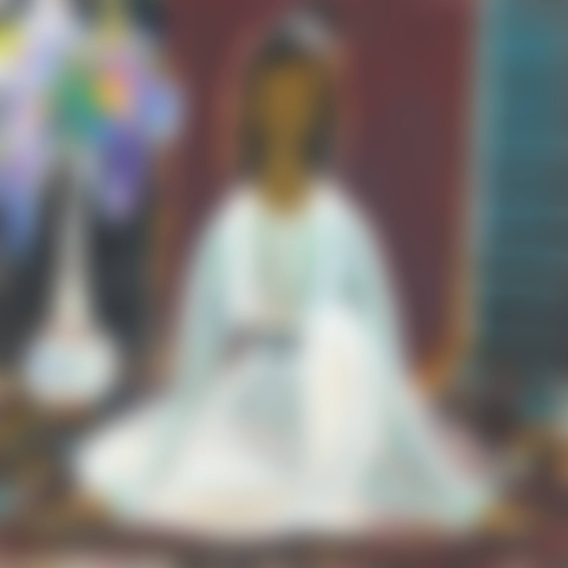 LADY WITH A VASE OF FLOWERS (preview)