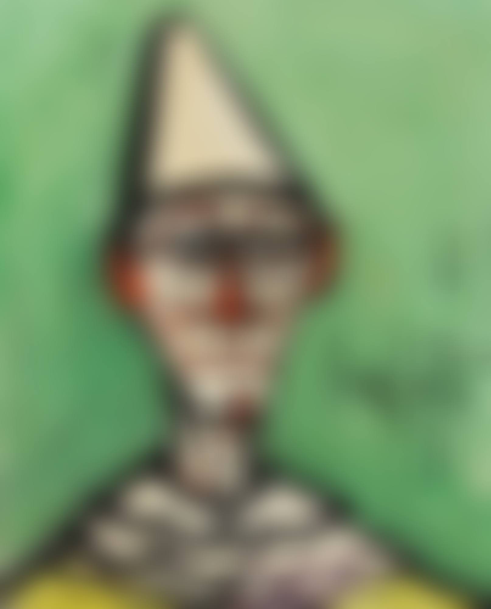 TÊTE DE CLOWN FOND VERT (preview)
