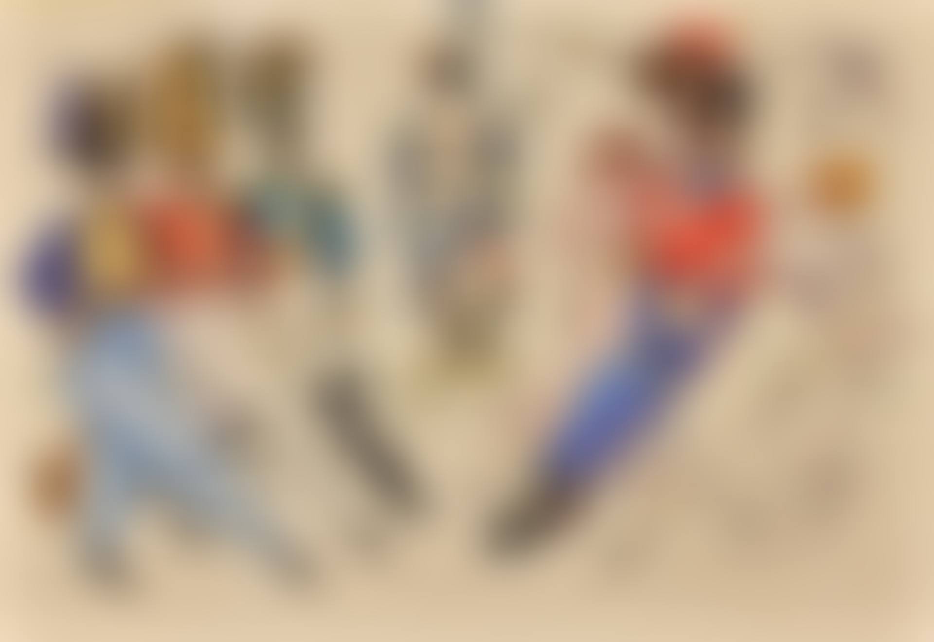 COSTUME DESIGNS FOR SEVEN CHARACTERS FROM LES COSAQUES DE PLATOV Ã PARIS (preview)