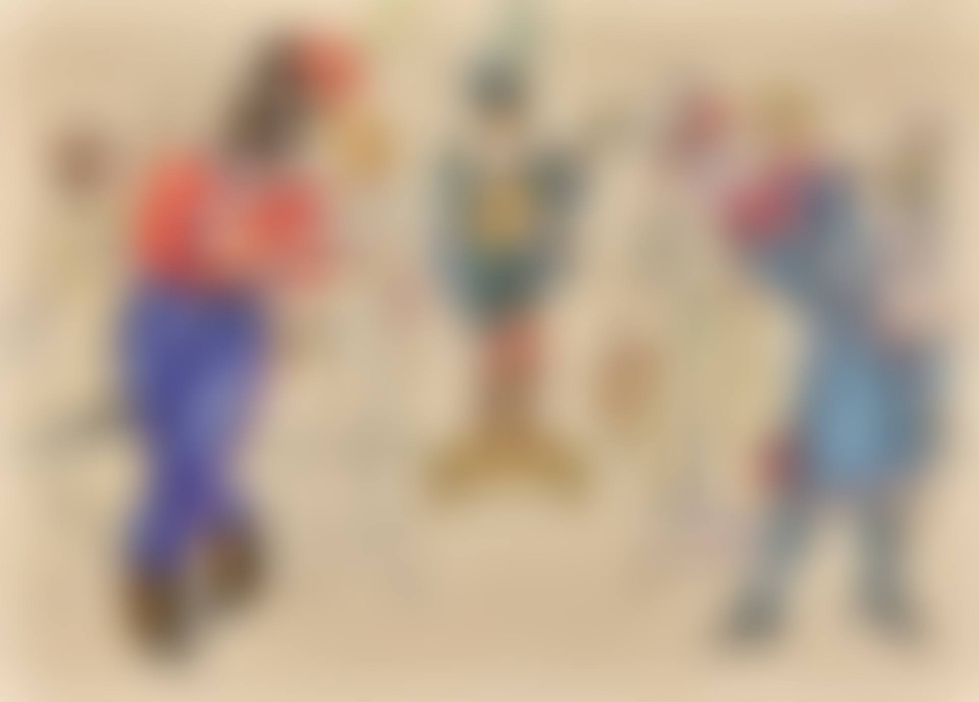 COSTUME DESIGNS FOR SEVEN CHARACTERS FROM LES COSAQUES DE PLATOV Ã  PARIS (preview)