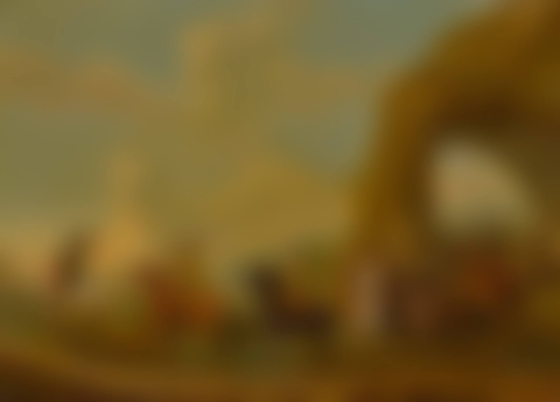 A TROOP OF CAVALRY LED BY TWO MOUNTED TRUMPETERS AND A MOUNTED DRUMMER  (preview)