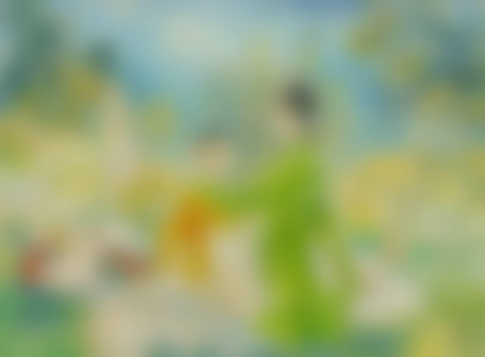 MOTHER AND CHILD IN A GARDEN (preview)