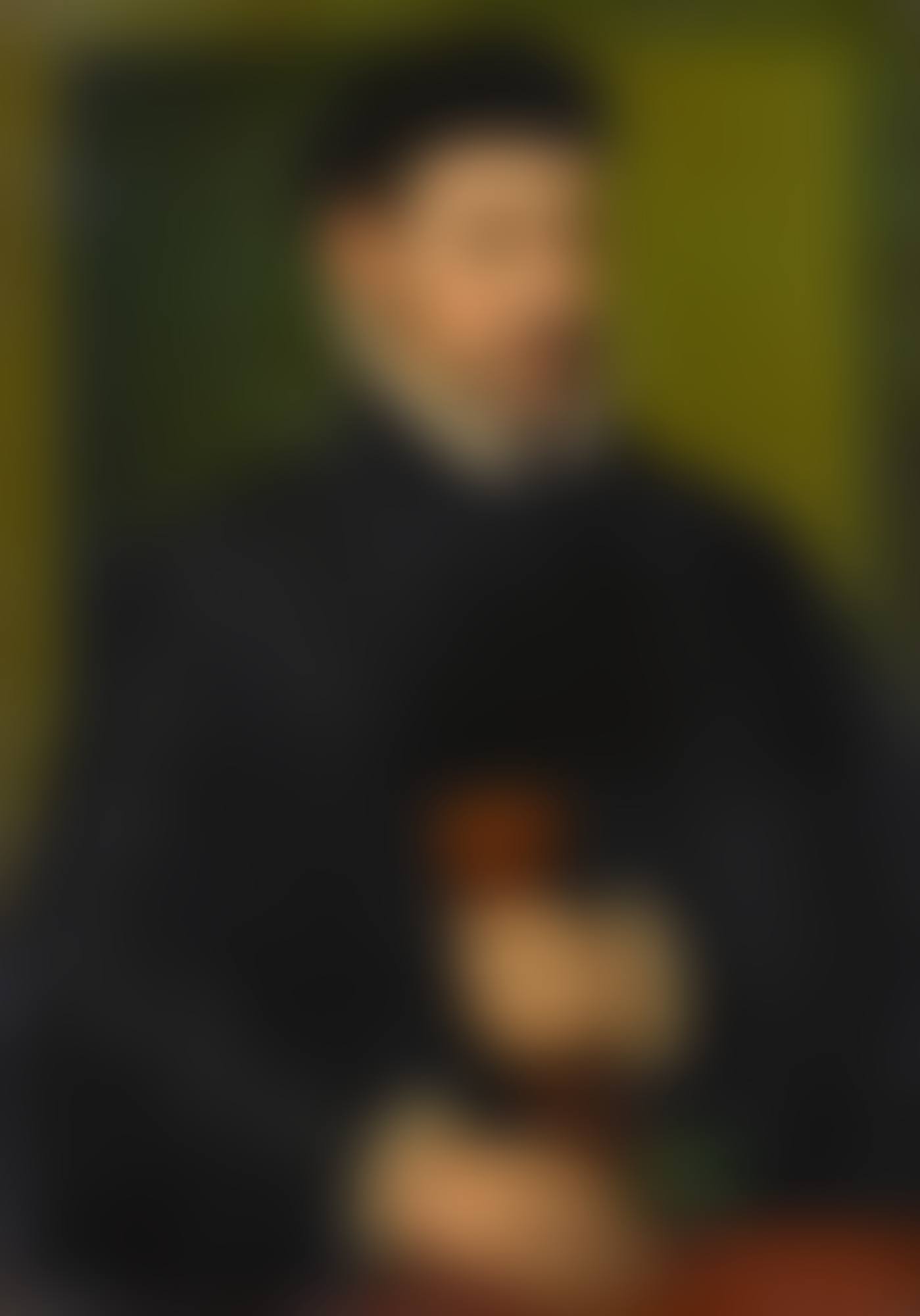 PORTRAIT OF A MAN, HALF-LENGTH, HOLDING A PAIR OF GLOVES AND A SPRIG OF LAUREL LEAVES (preview)
