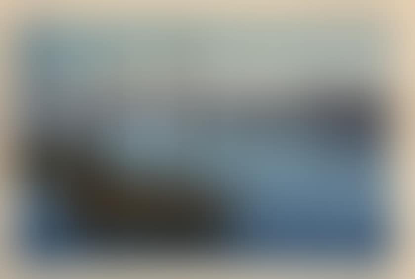 The island of Mitsugojima, seen from a boat under the crescent moon (Mitsugojima) (preview)