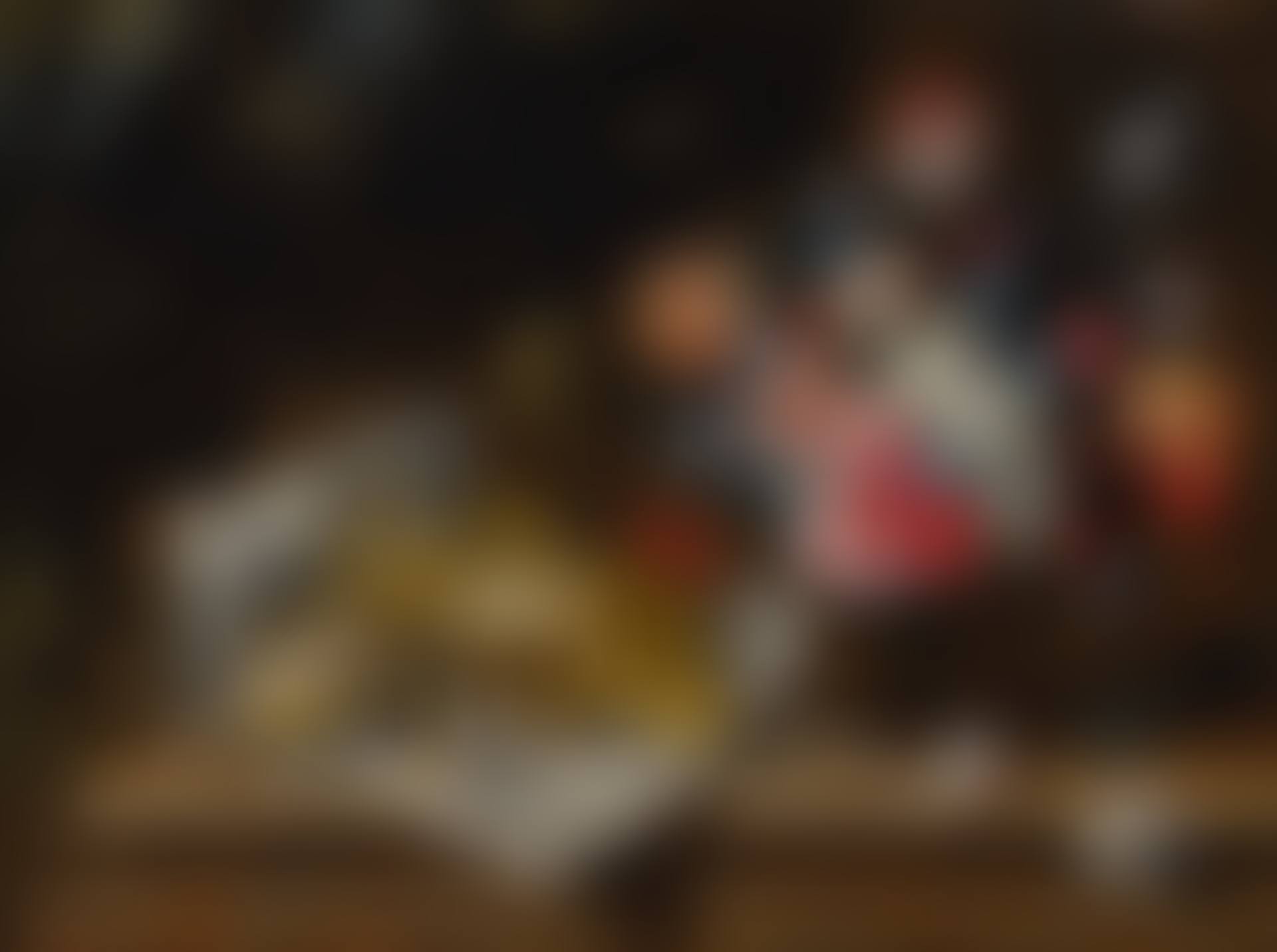 STILL LIFE OF A VASE OF FLOWERS AND SWEETS (preview)