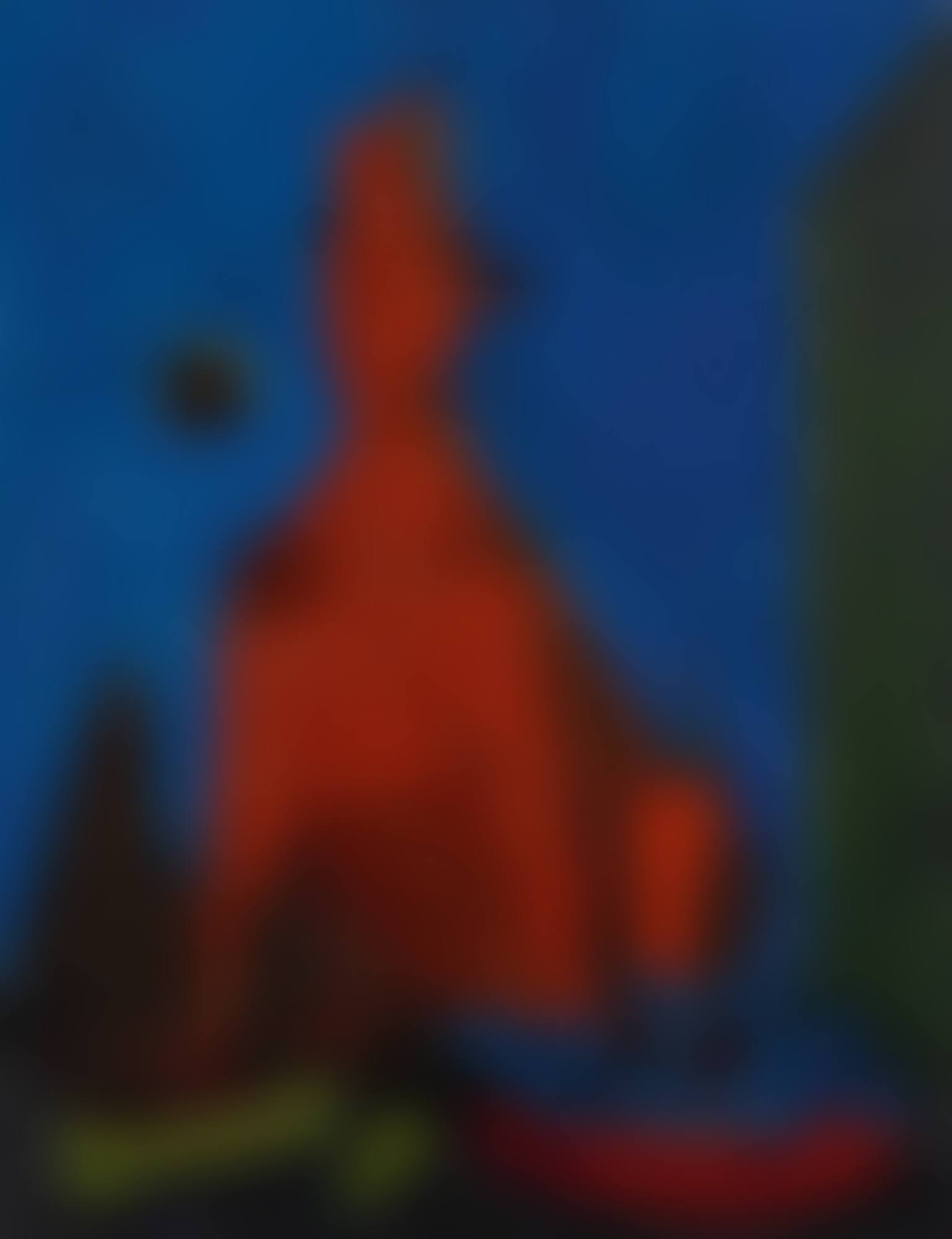 PERRO AULLANDO A LA LUNA (DOG HOWLING AT THE MOON)  (preview)