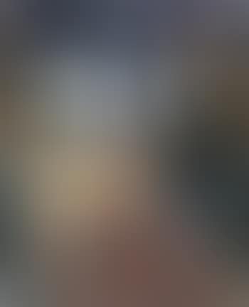 Figure with bike and Roman landscape (preview)