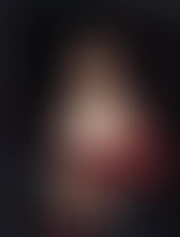 Portrait d'une dame de qualite en robe rouge et draperie bleue (preview)