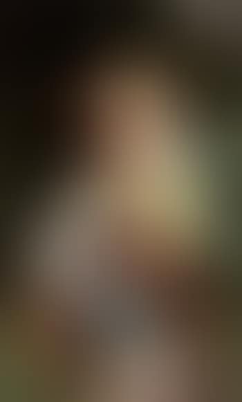 A tambourine girl and her child in a woodland glade (preview)