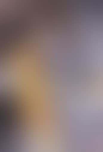 Cavalier sur cheval blanc devant une jeune fille au sari jaune tenant un bouquet (preview)
