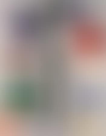 Abstract painting with walking man (preview)