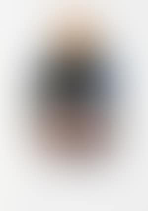 The Phone call: faceless man (orange) with glasses/entanglement of worms (with greenery) (preview)