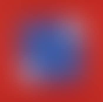 Blue square / two white corners (on red) (preview)