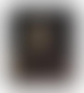 Head of a bearded man in profile holding a bronze figure (preview)