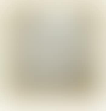 Painting measuring 10¾" x 11" with white and green shapes and signed five times in neutral at the lower left (preview)