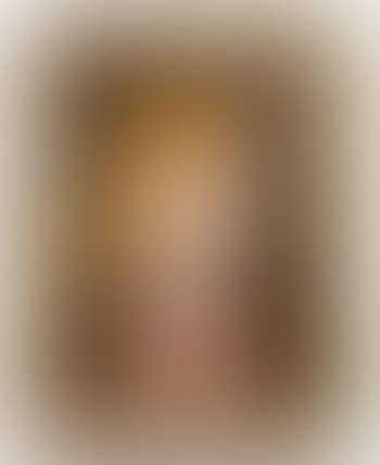 Stylized portrait of a young girl with red hair and a pink dress (preview)