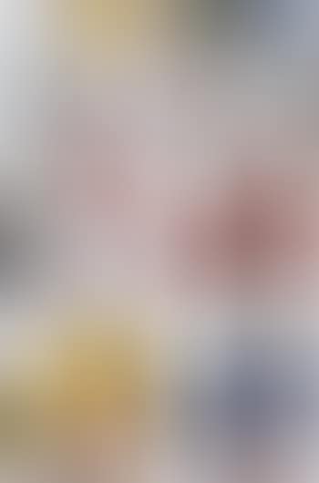 And Then x 6 (White The Superflat Method, Blue and Yellow Ears); DOB in Pure White Robe (Pink and Blue); And Then, And Then And Then And Then And Then (preview)