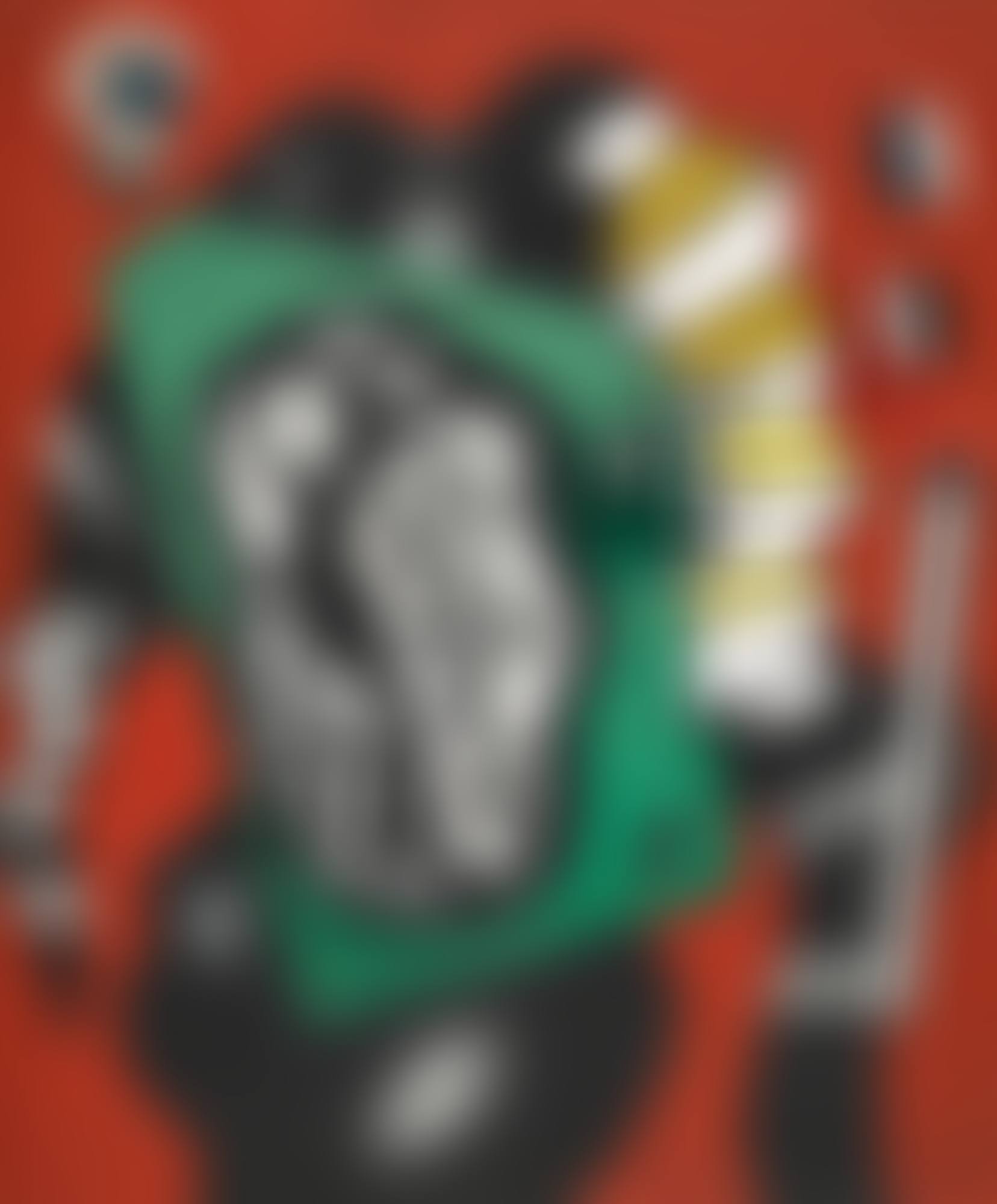COMPOSITION SUR FOND ROUGE (preview)