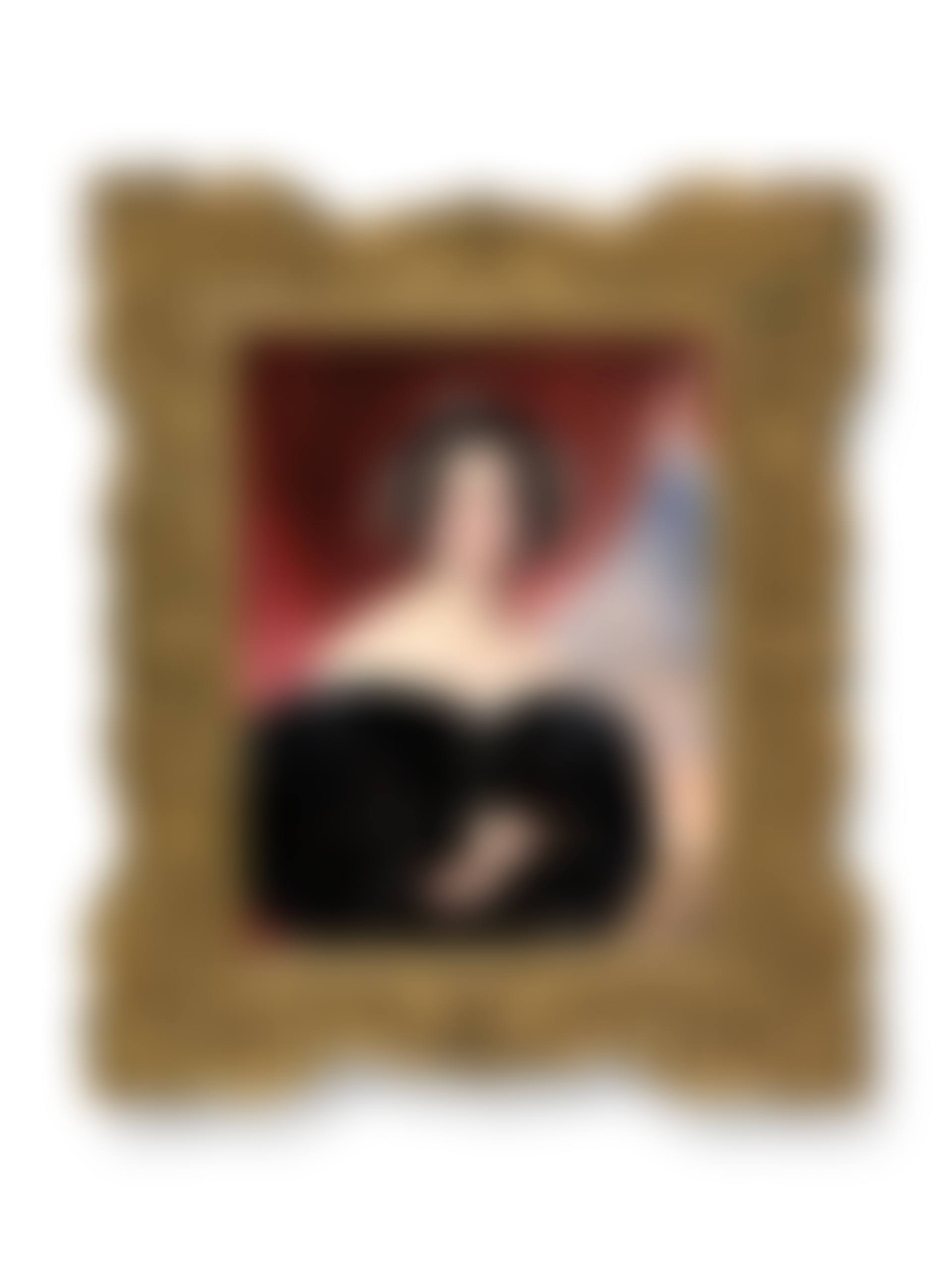 Katharina Friederike Wilhelmine Benigna, Princess of Courland, and sovereign Duchess of Sagan (1781-1839), in black dress, holding an eye glass (preview)