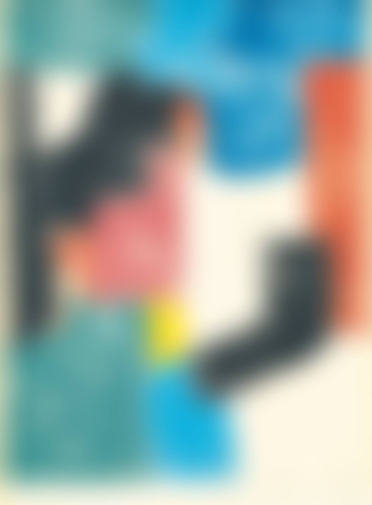 Composition Noire, Bleue Et Rouge (preview)