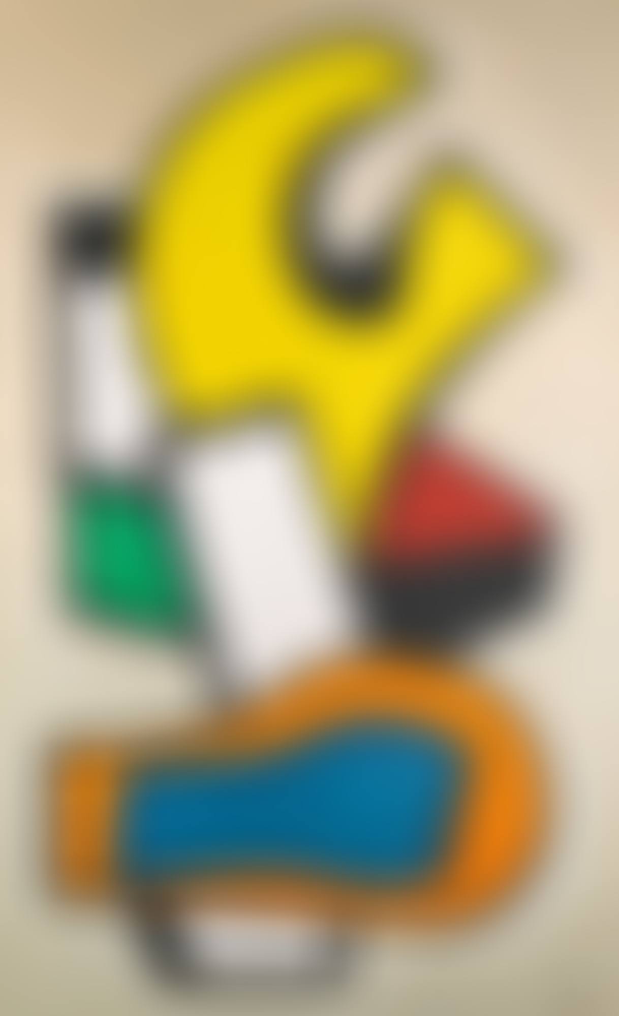 COMPOSITION MURALE SUR FOND JAUNE (preview)