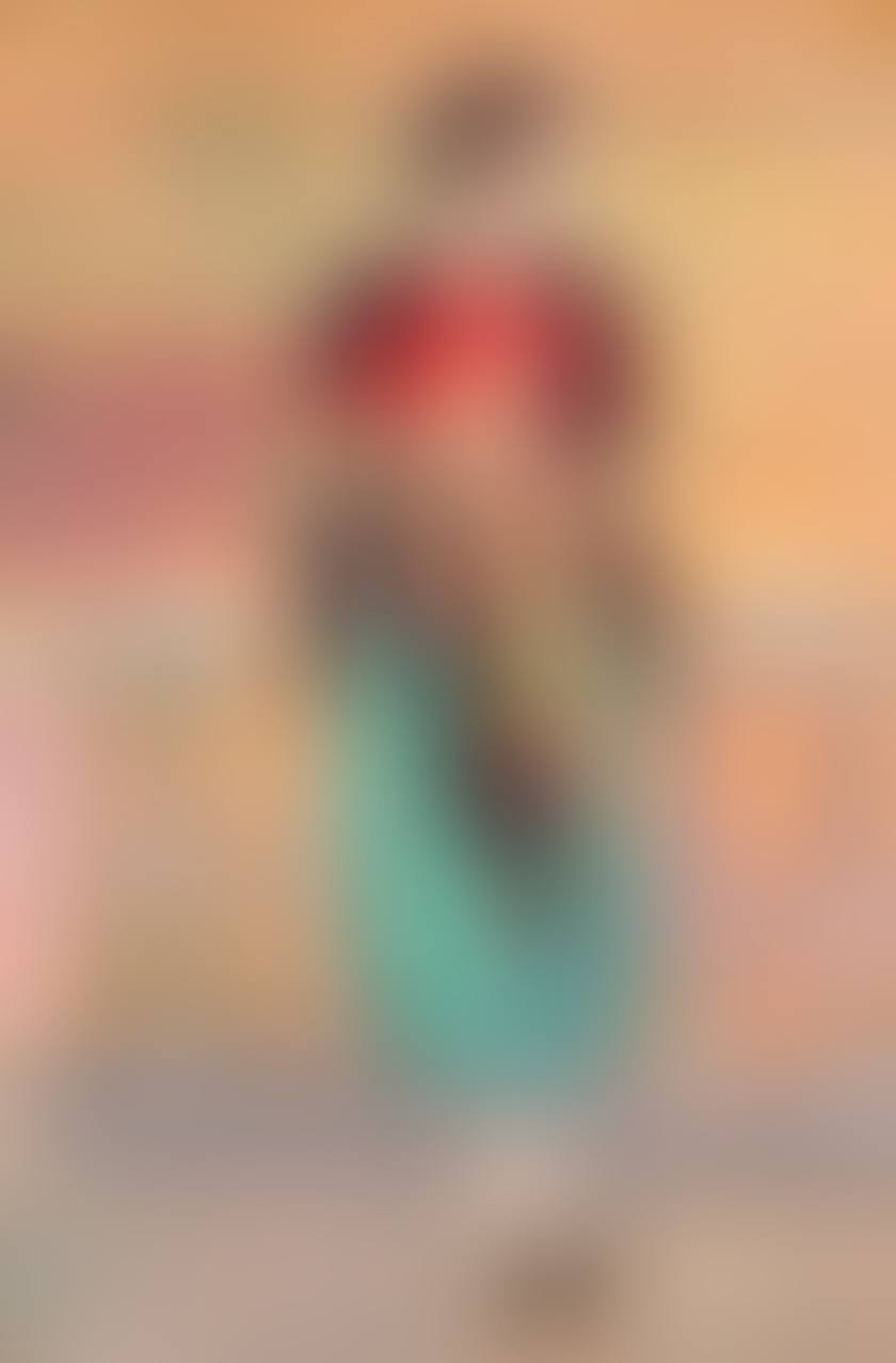 Young girl with a fan (preview)