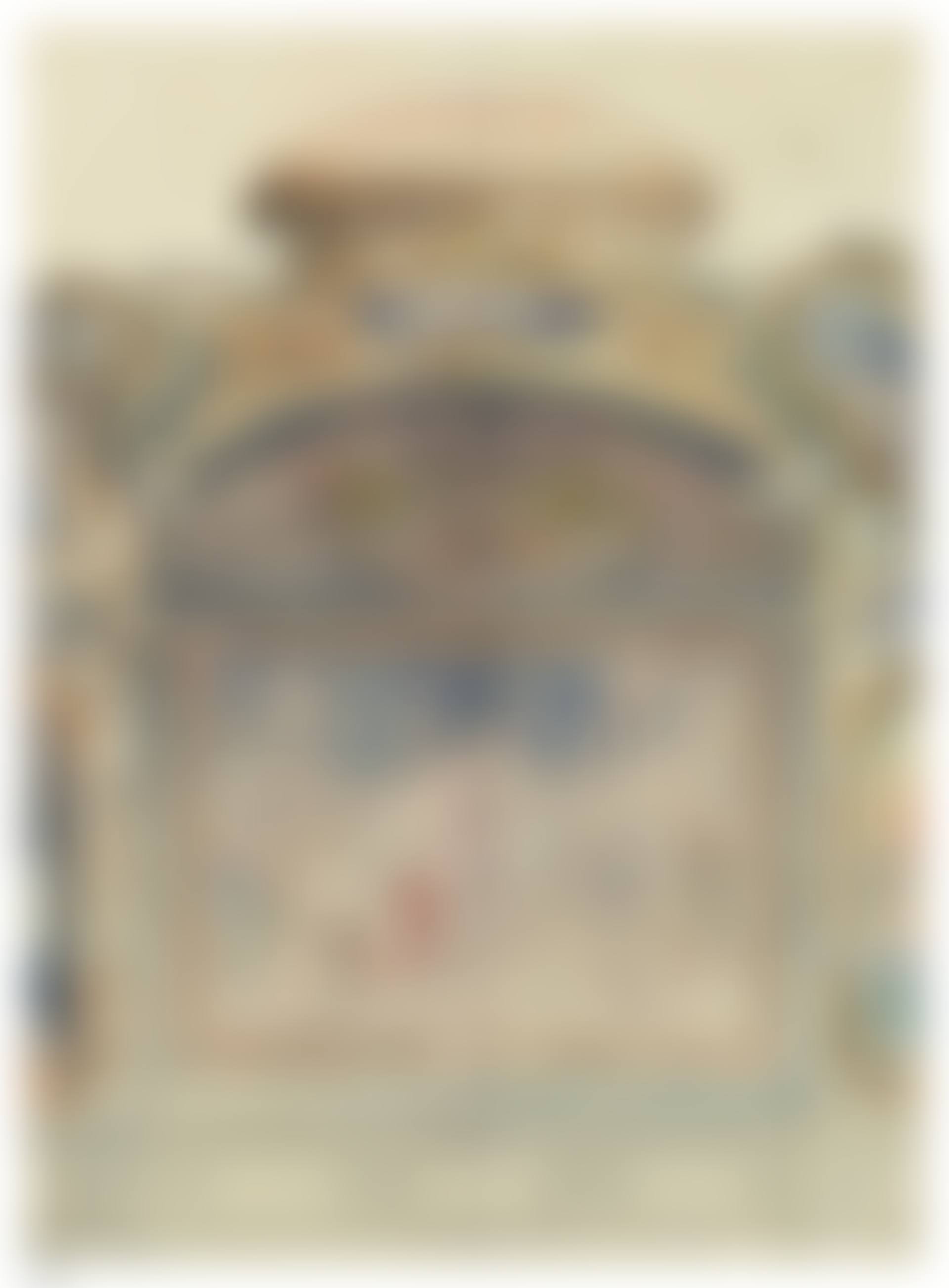 Cinq études d'un intérieur surmonté d'une coupole: salon, vestibule et trois autres décors avec mobiliers, stucs et panneaux décoratifs (preview)