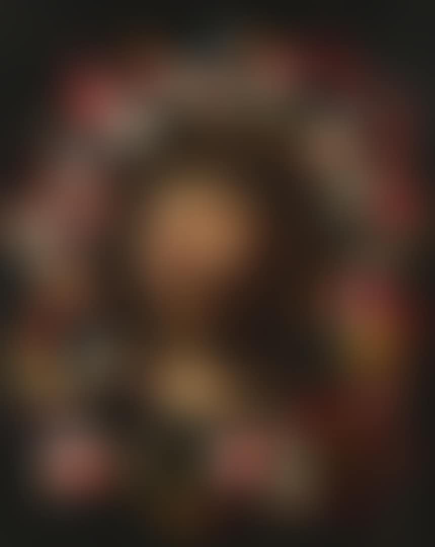 FLORAL GARLAND SURROUNDING THE HEAD OF CHRIST CROWNED WITH THORNS (preview)
