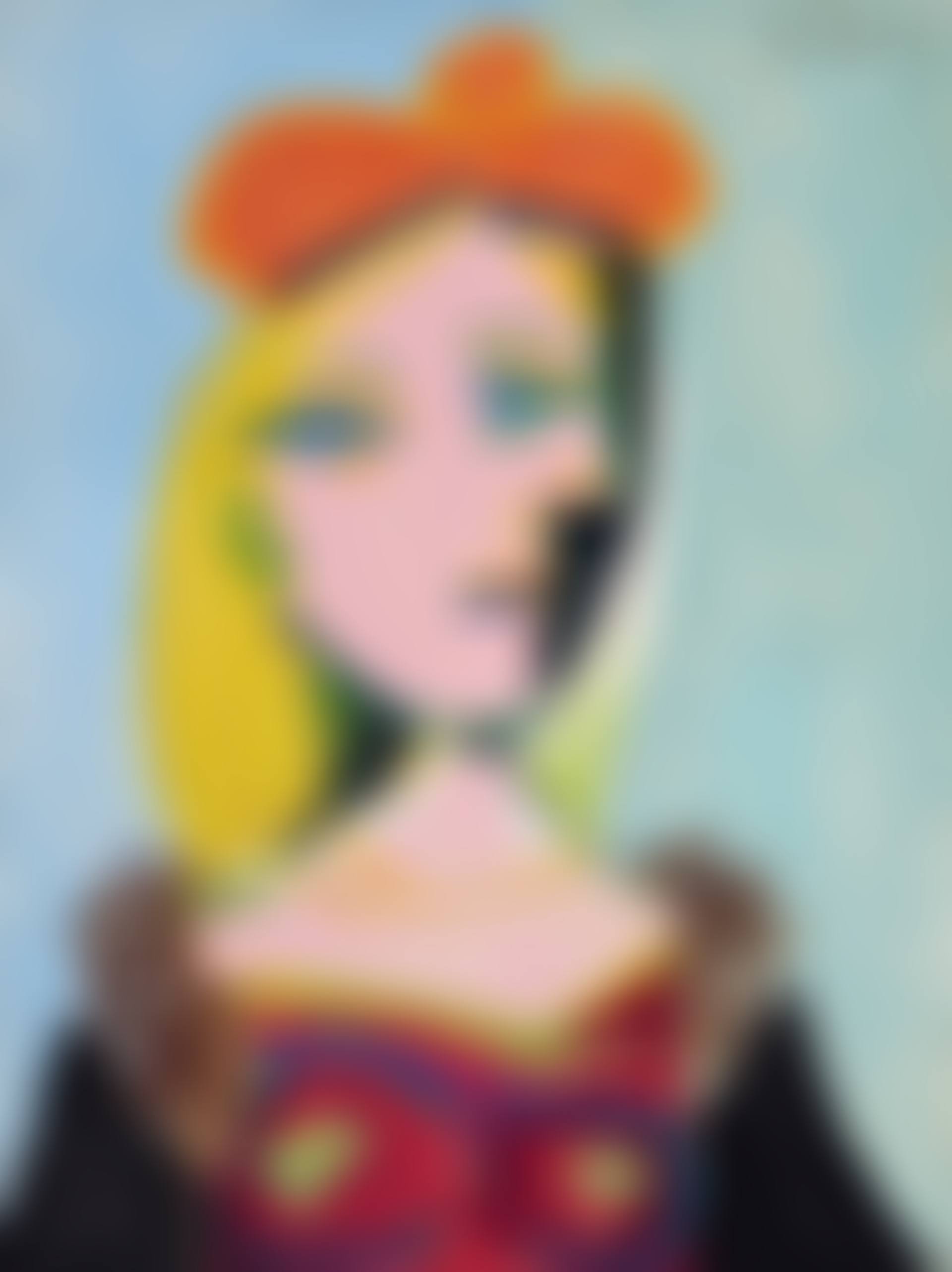 Femme au béret orange et au col de fourrure (Marie-Thérèse) (preview)