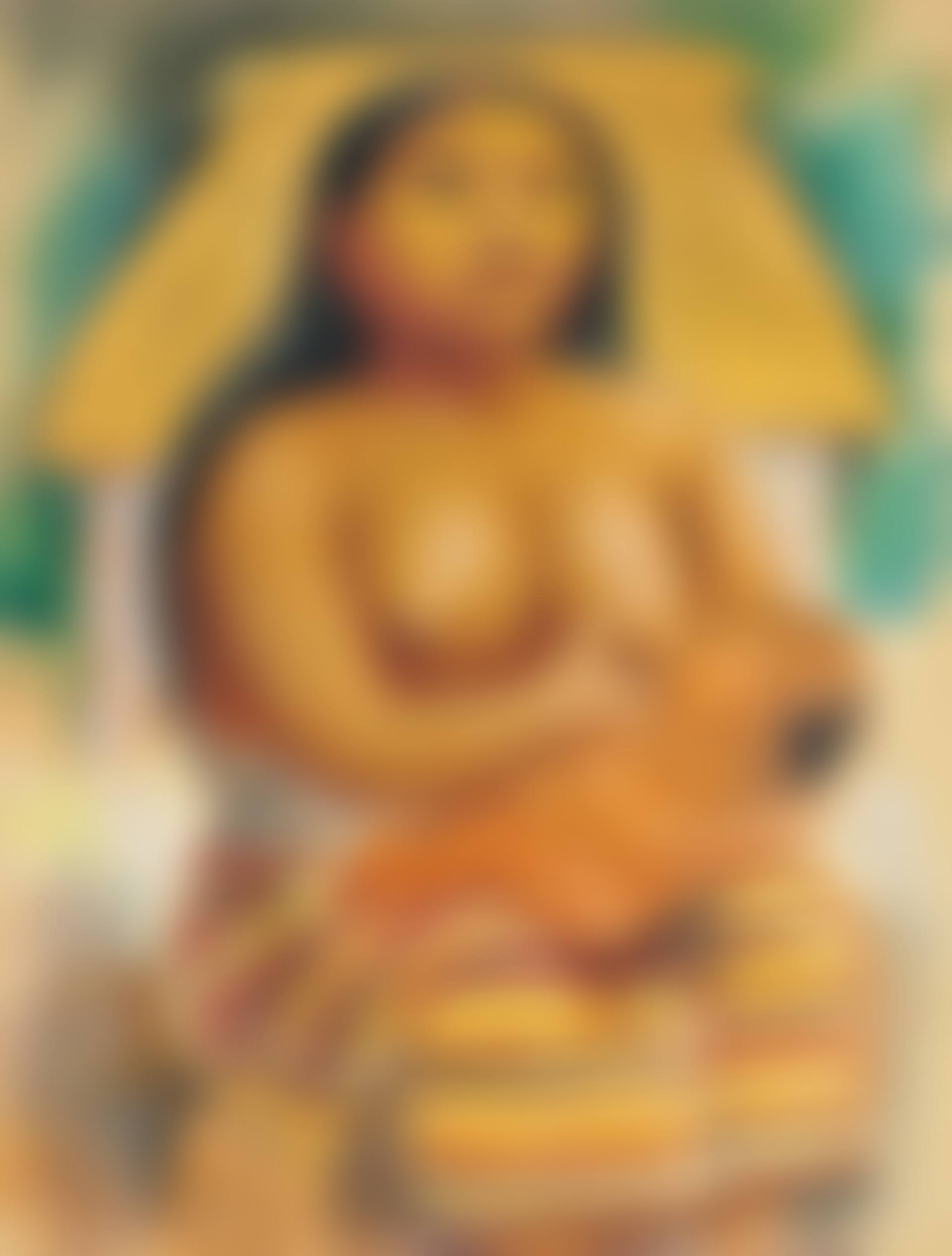 Mayan Woman / Portrait of a Thai Dancer (double-sided work) (preview)
