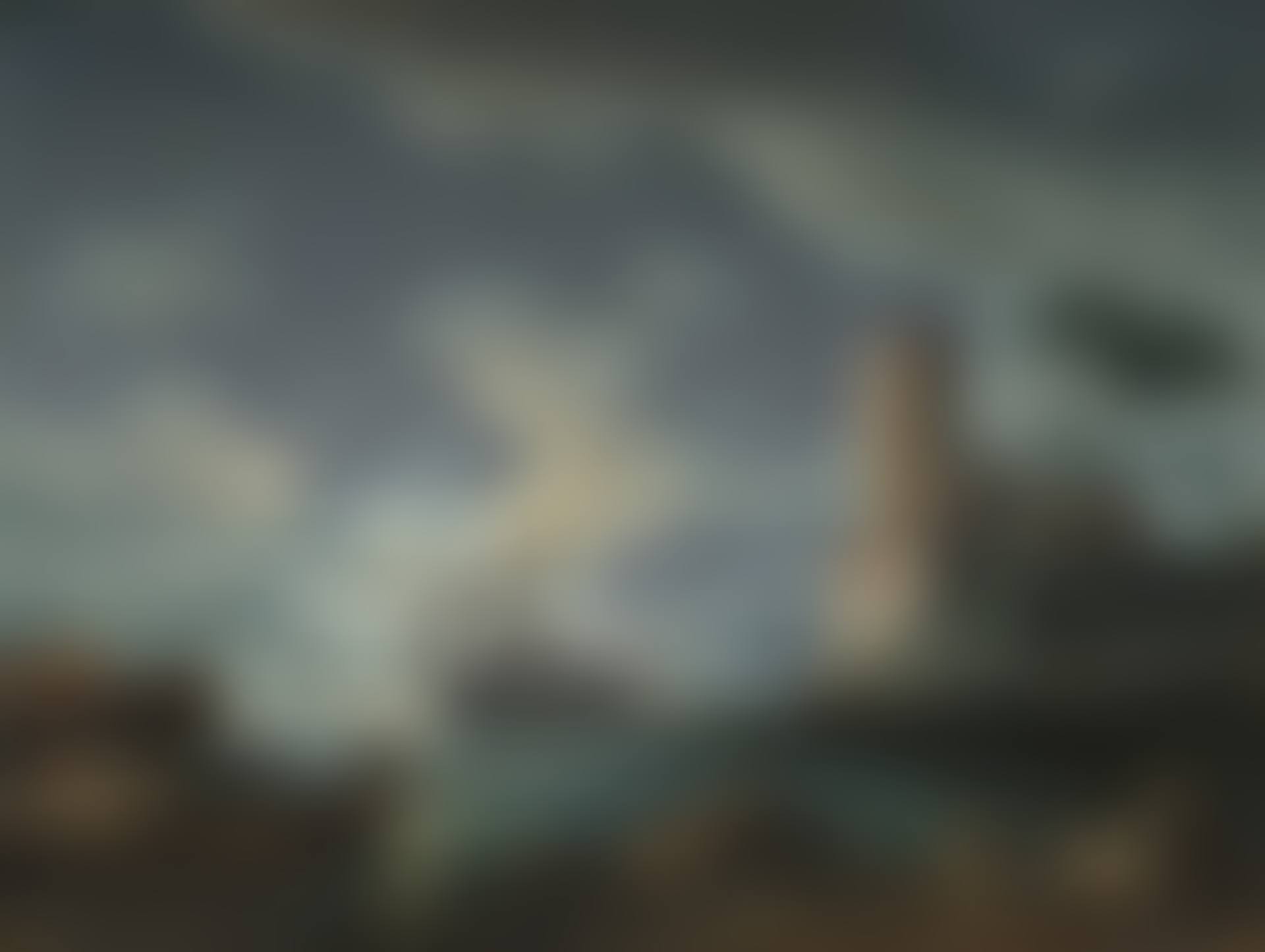 A moonlit landscape of a Mediterranean harbour (preview)
