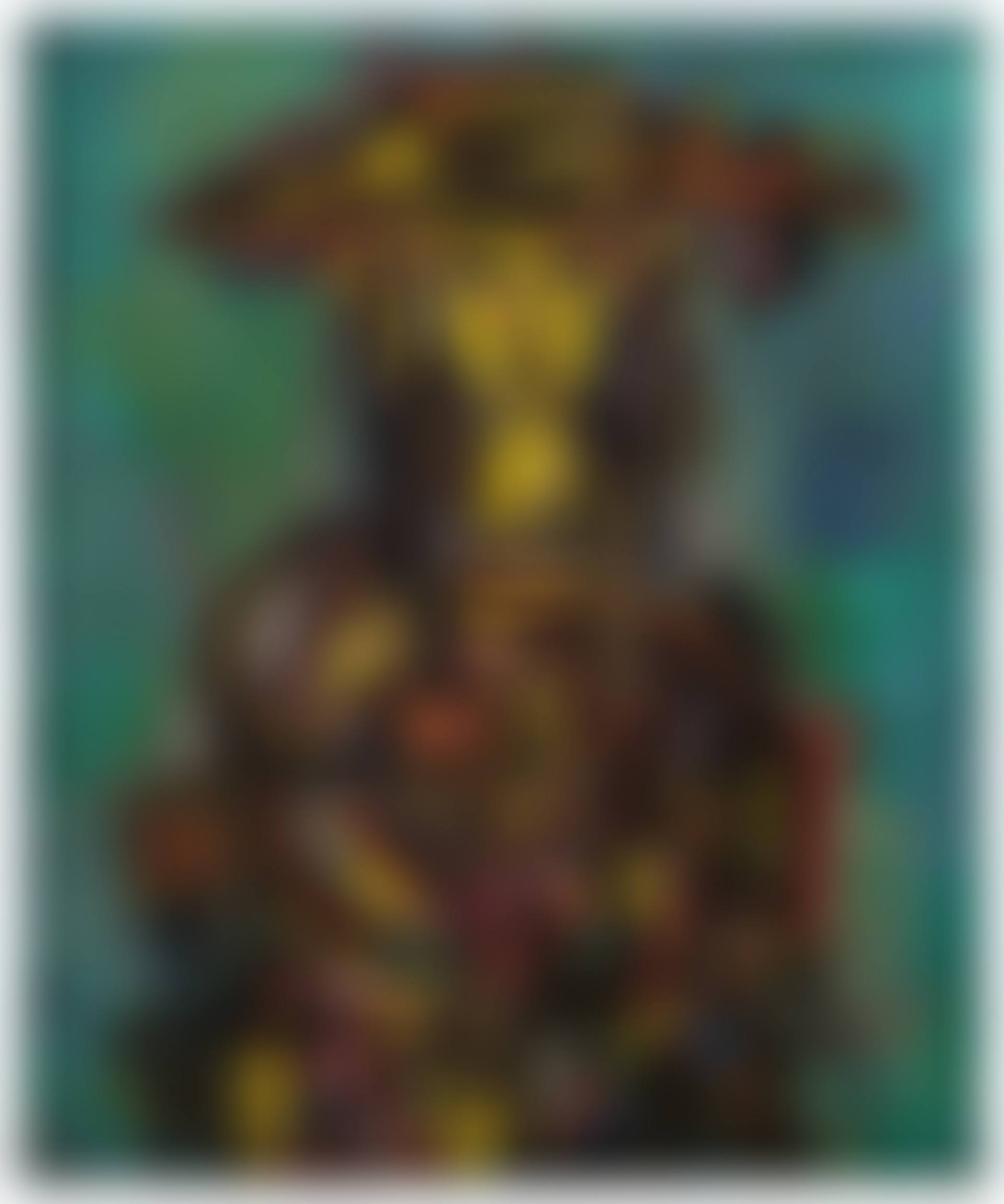 Mujer sobre verde (preview)