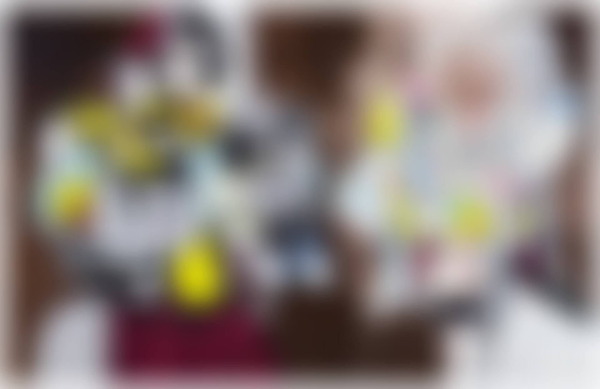 Silver and Yellow Double Head Composition. (preview)
