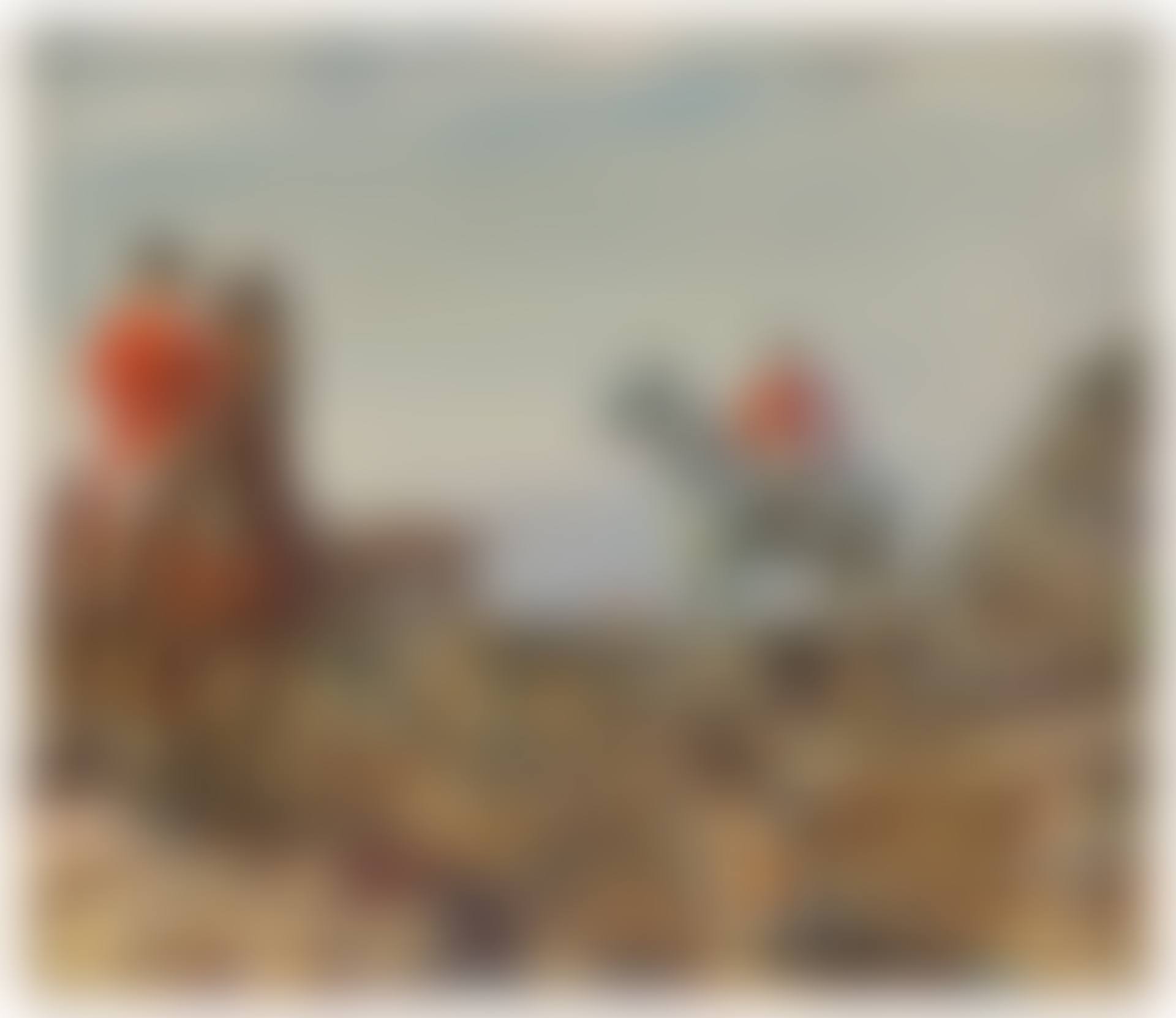 Huntsmen with hounds, Zennor Hill, Cornwall (preview)
