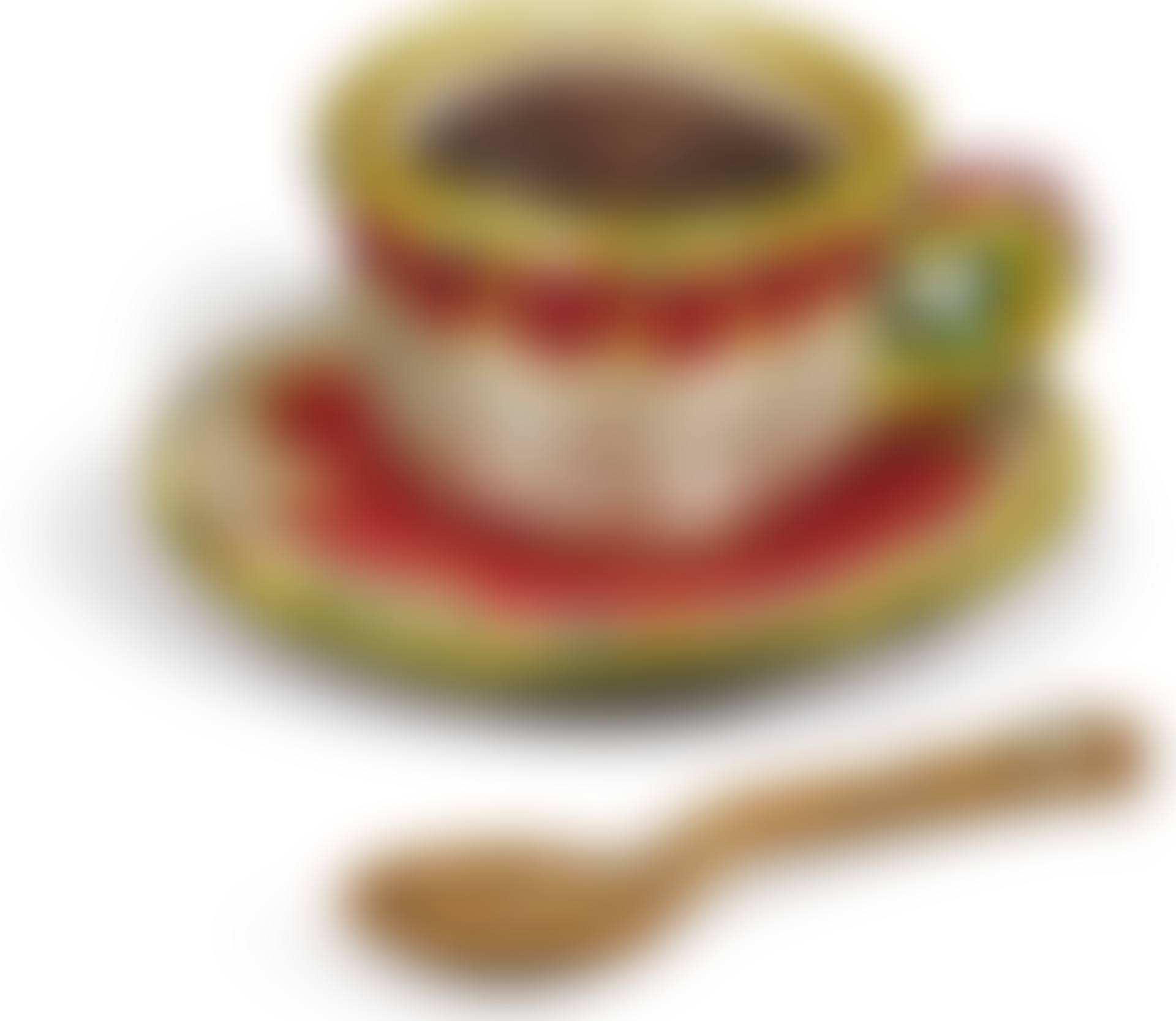 CUP AND SAUCER; SPOON [TWO WORKS] (preview)