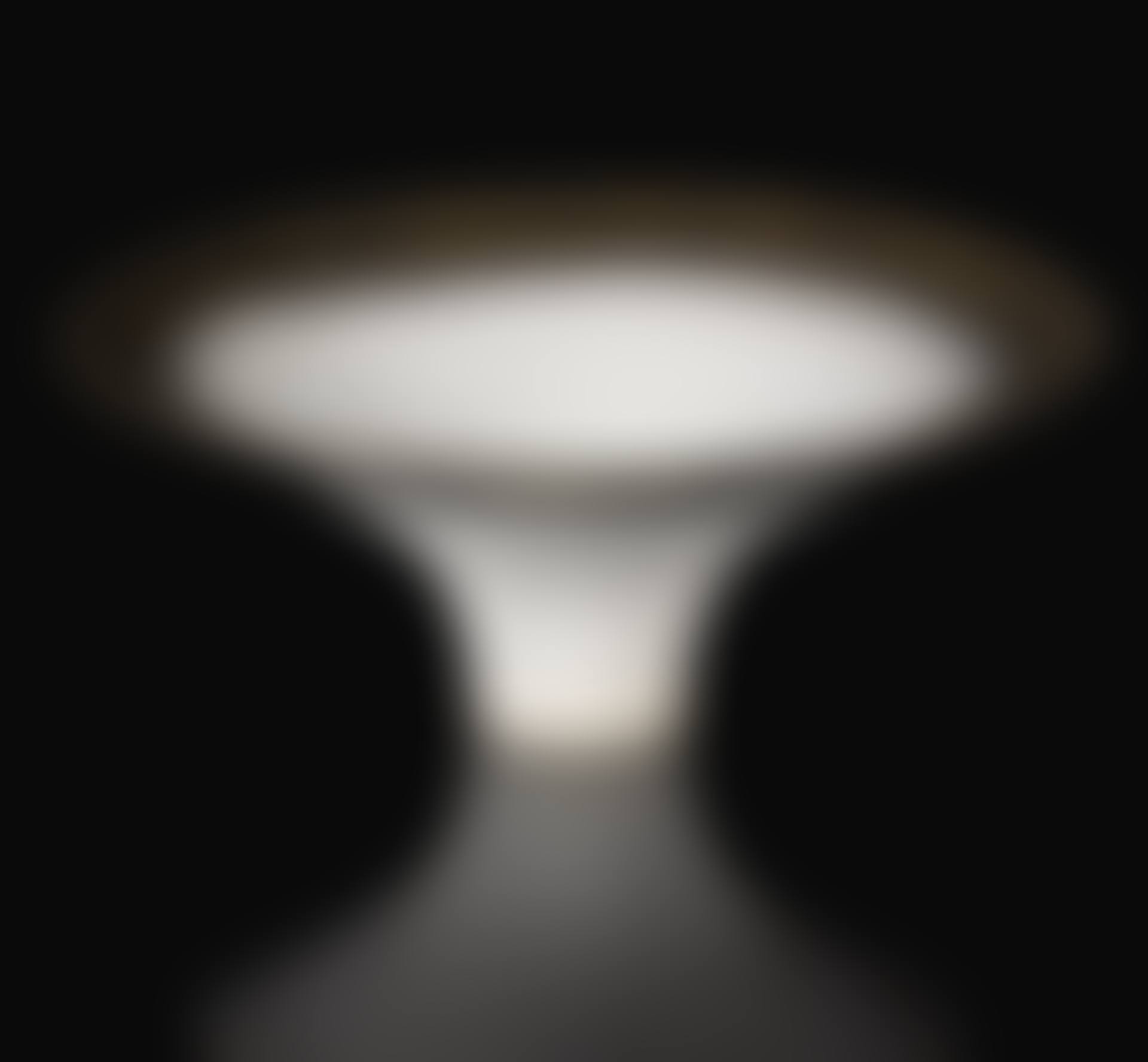 WHITE BOWL WITH FLARING BRONZED RIM (preview)