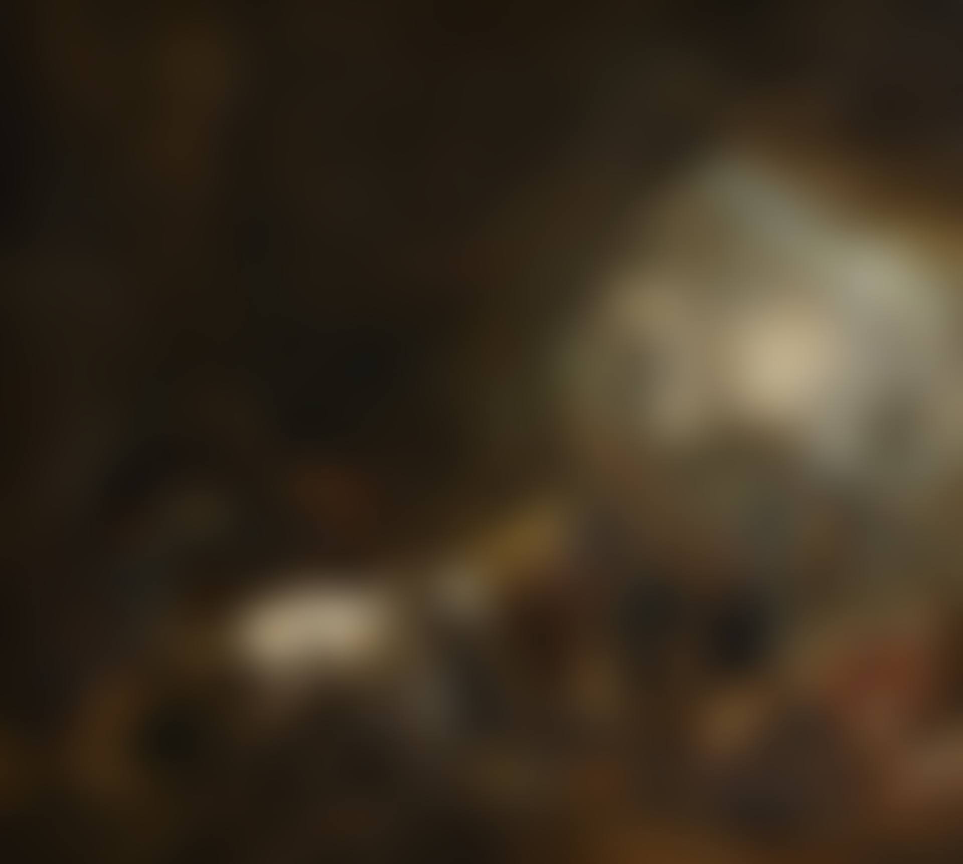 A grotto with travellers unloading a wagon, a gypsy fortune-teller, a blacksmith and other figures (preview)