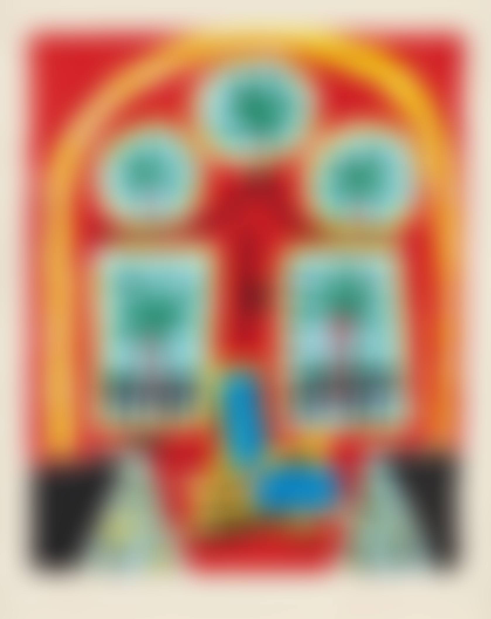 Intérieur rouge avec un transatlantique bleu (Red Interior with Transatlantic Blue) (preview)