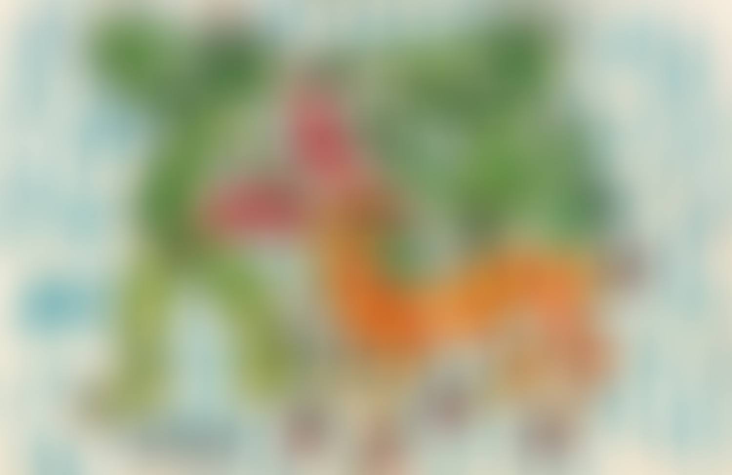 A Deer and Two Children (preview)