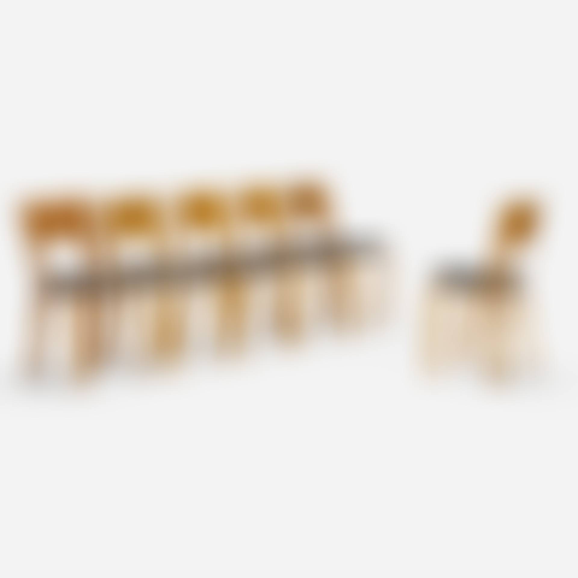 L-leg dining chairs, set of six (preview)