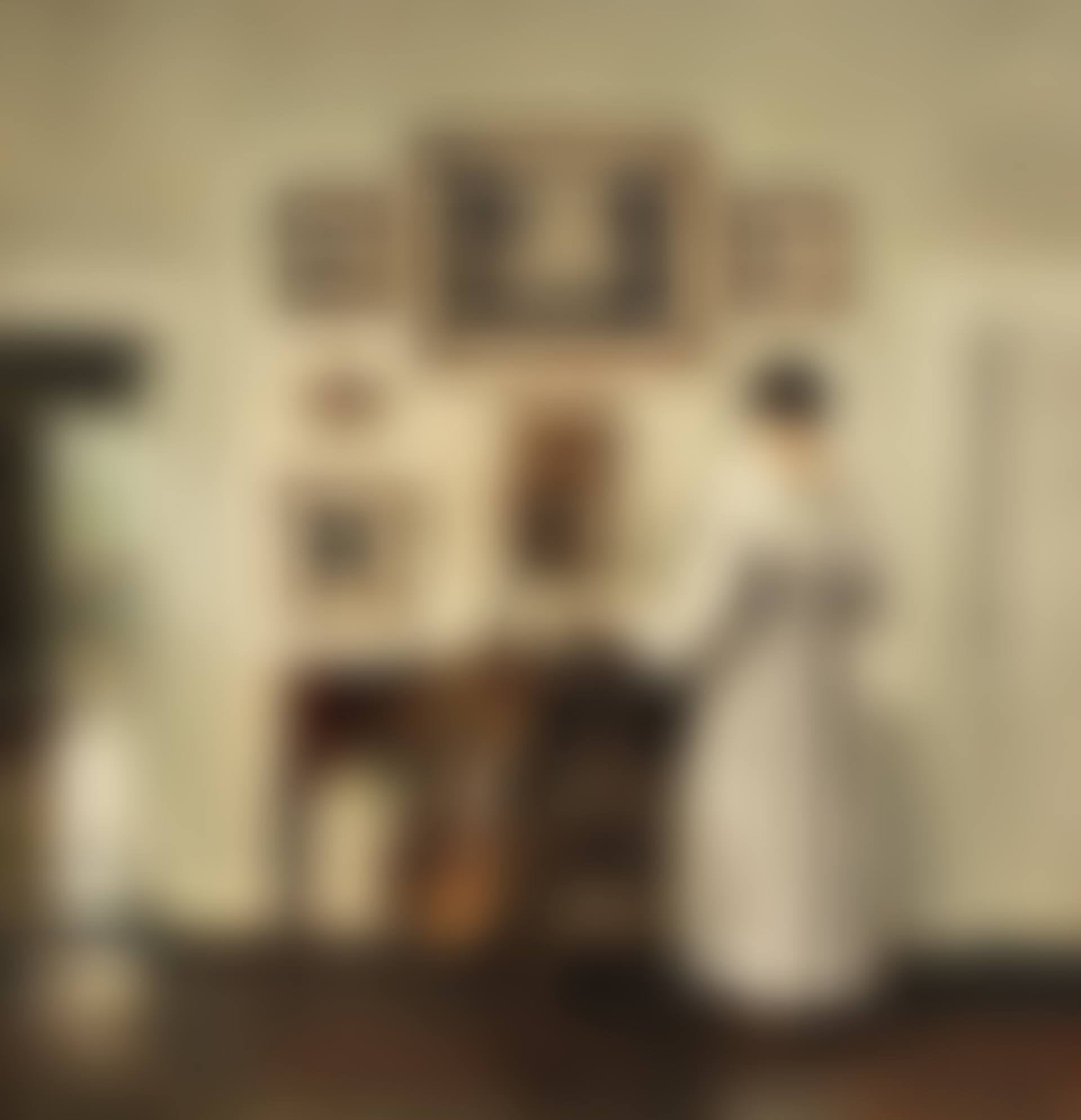 Interior with cello and woman reading (preview)