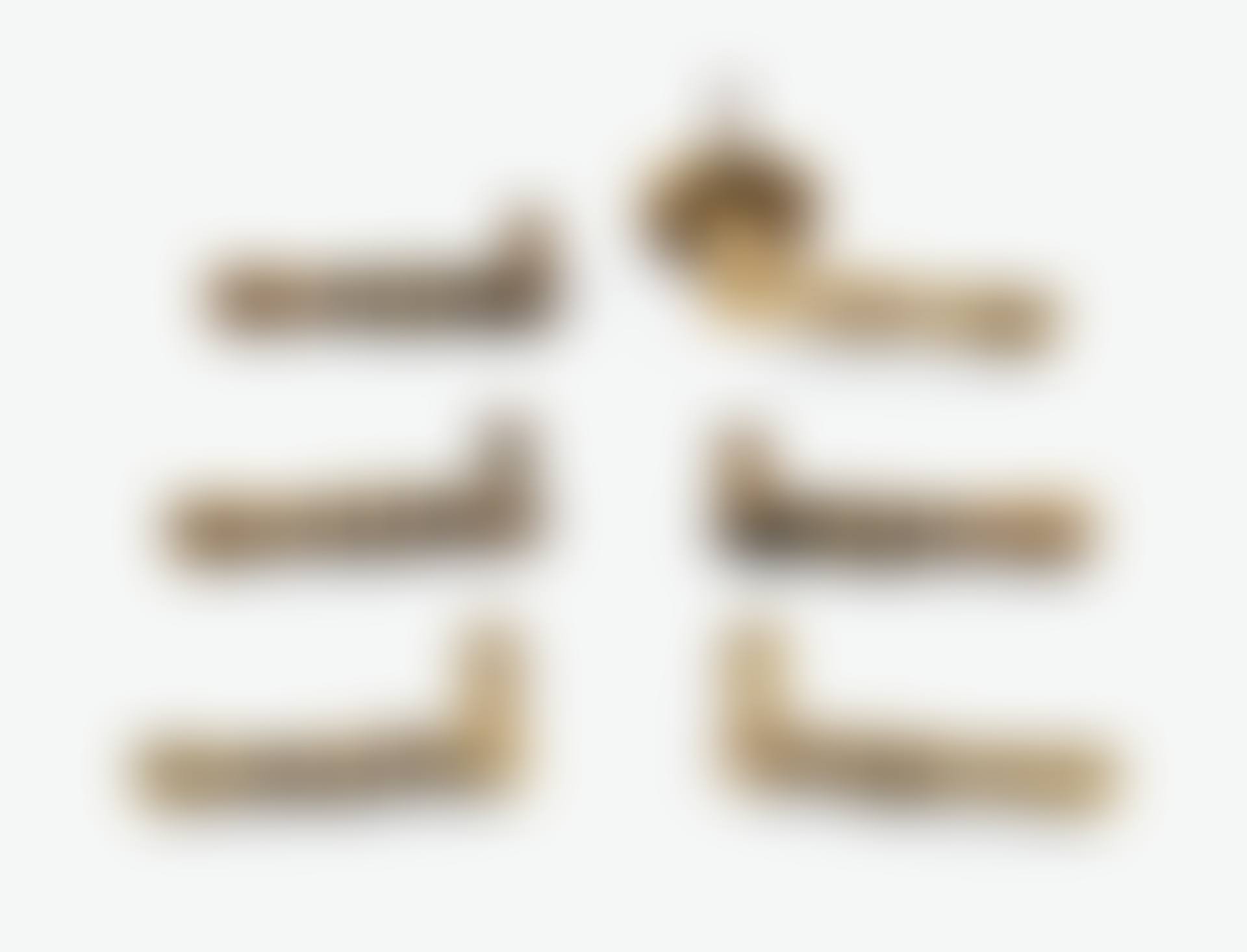 THREE PAIRS OF DOOR HANDLES AND ONE ESCUTCHEON (preview)