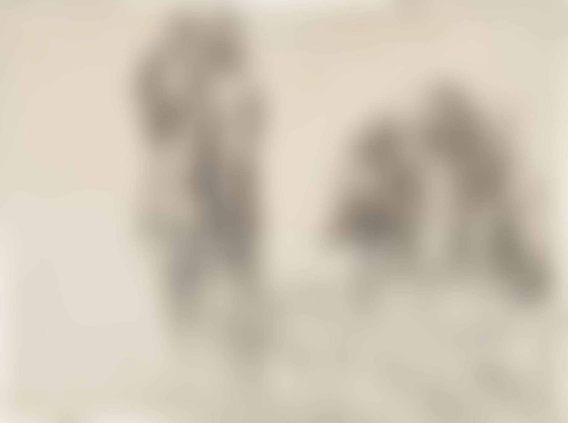 A STUDY OF A MAN SMOKING AND A MAN LEANING OVER A TABLE, POURING A GLASS OF WINE (A STUDY FOR 'BREAKFAST BREAK') (preview)