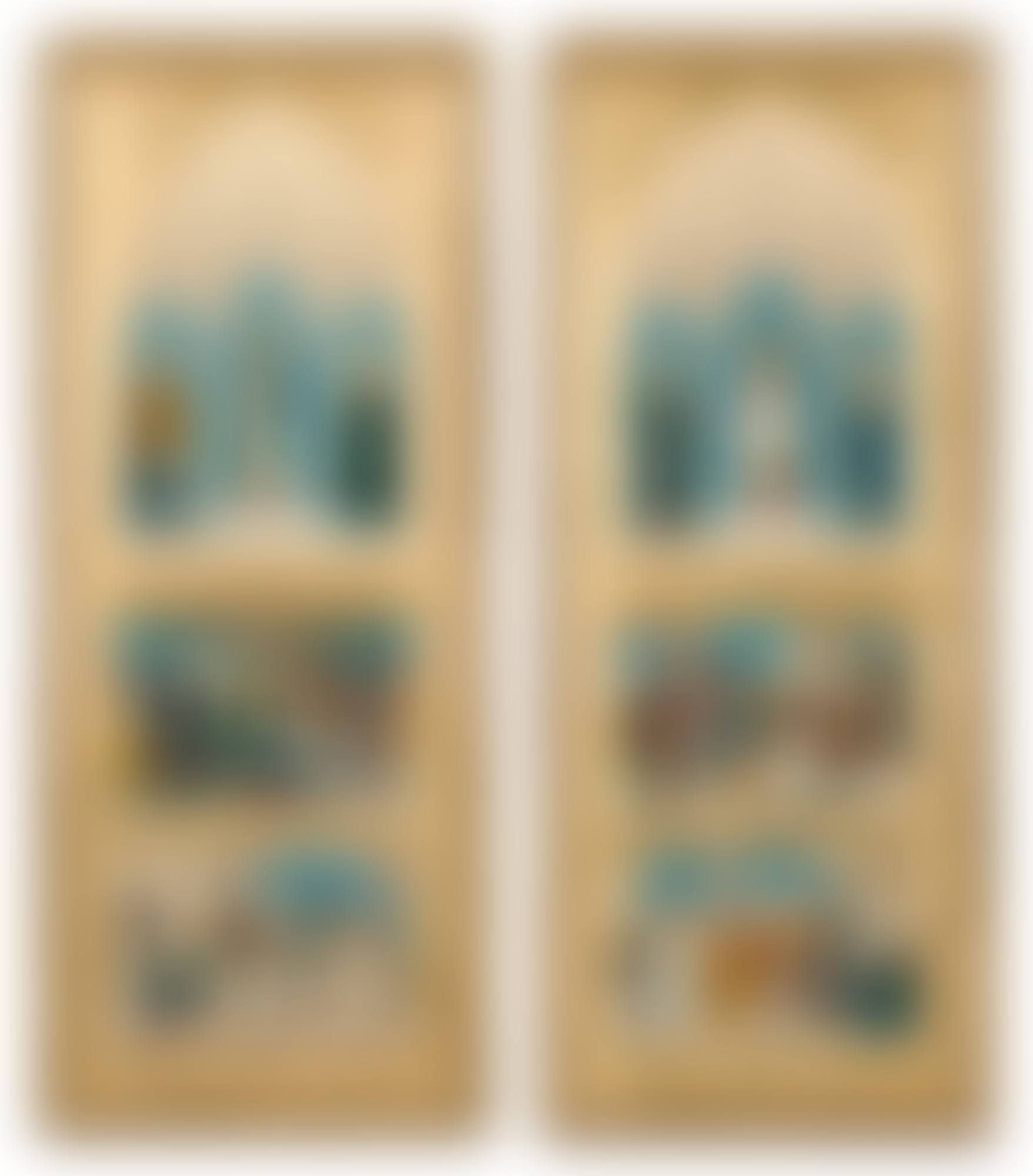 Two Sketches for the Chapel of Saint Louis at Sainte-Clotilde Decorations: Prudence, Justice and Temperance; Saint Louis Dispensing Justice; Saint Louis Made Prisoner at Mansourah and Faith, Hope and Charity; Saint Louis Caring for the Sick; Saint Louis' Last Communion (preview)
