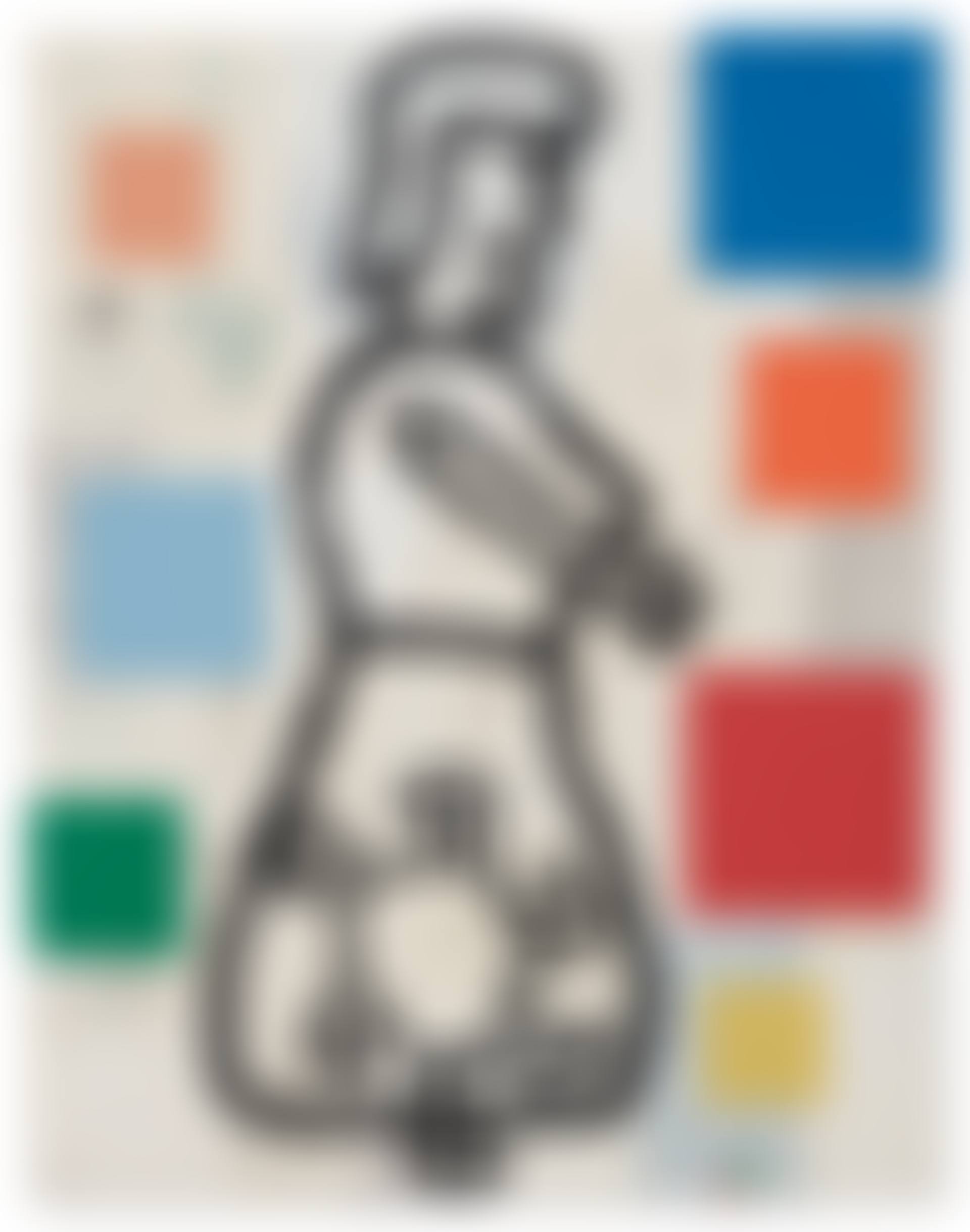 Large Abstract Composition with Standing Woman #2 (preview)
