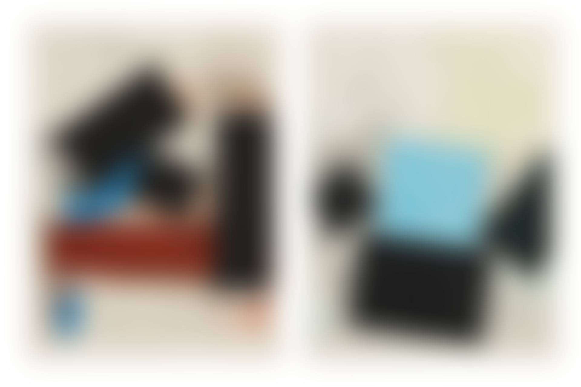 Untitled (Red Square/With Blue); and Untitled (Blue Square/With Green) (preview)